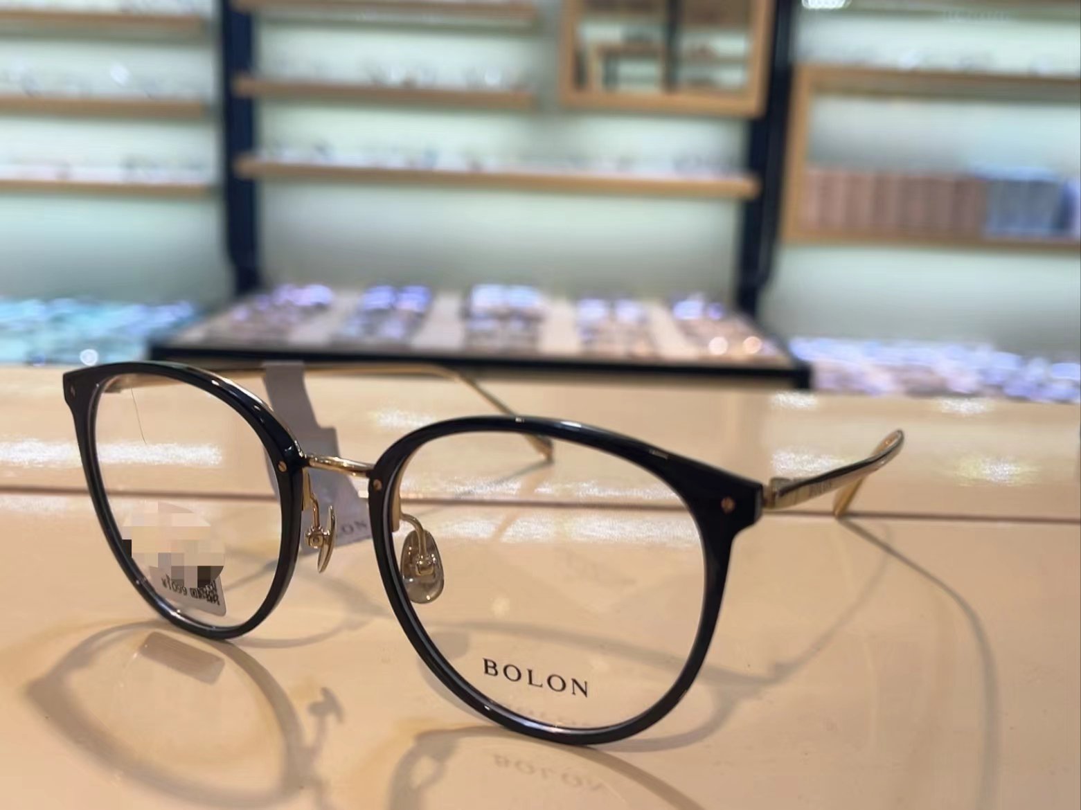高級黑色圓形眼鏡框